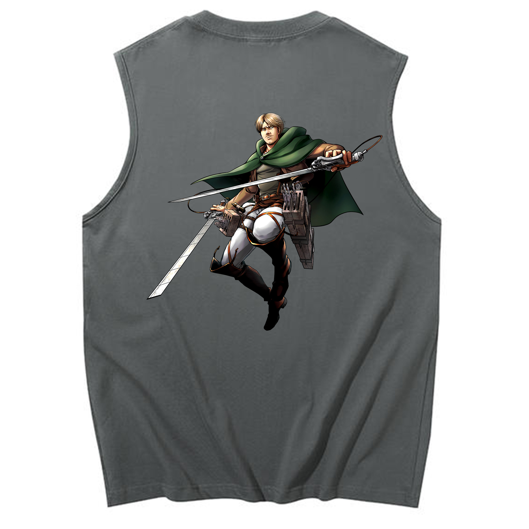 （画像用） 進撃の巨人 Attack on Titan コットン100％タンクトップ（背面プリント）